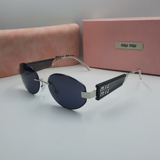 MIU MIU argenté noir